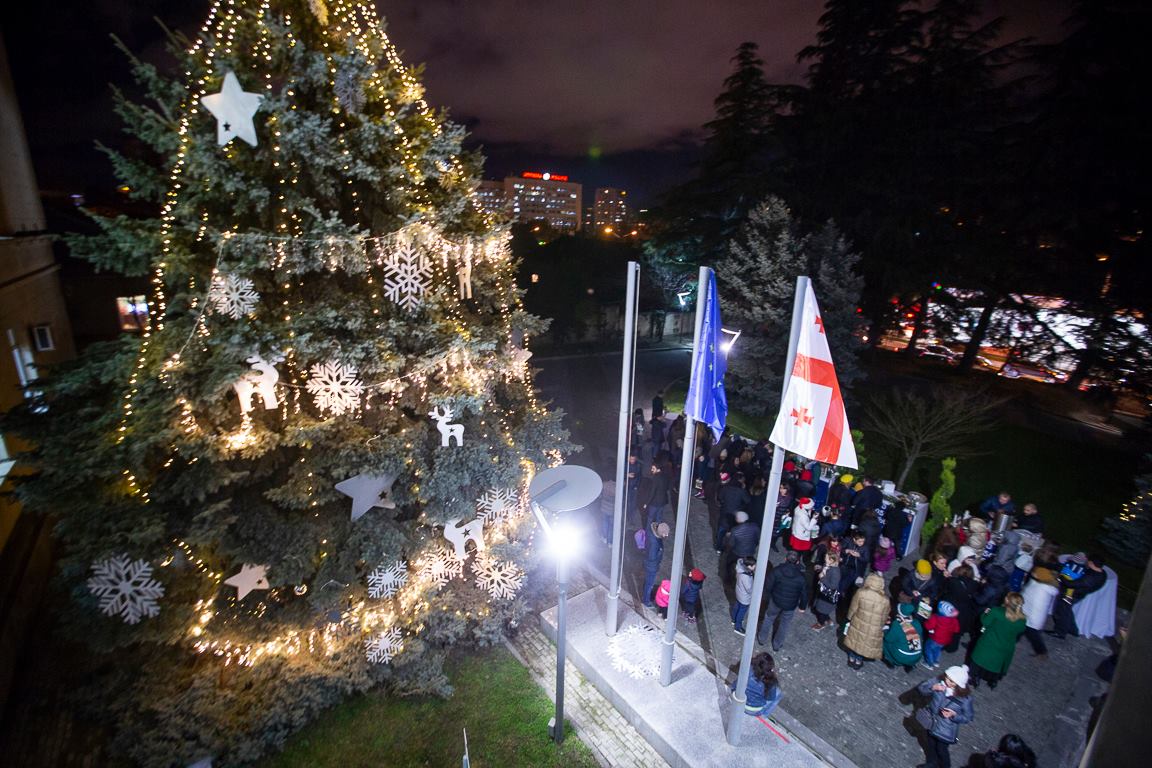 “ნუ მოჭრი-მორთე” გარემოს დაცვისა და სოფლის მეურნეობის სამინისტროს ეზოში