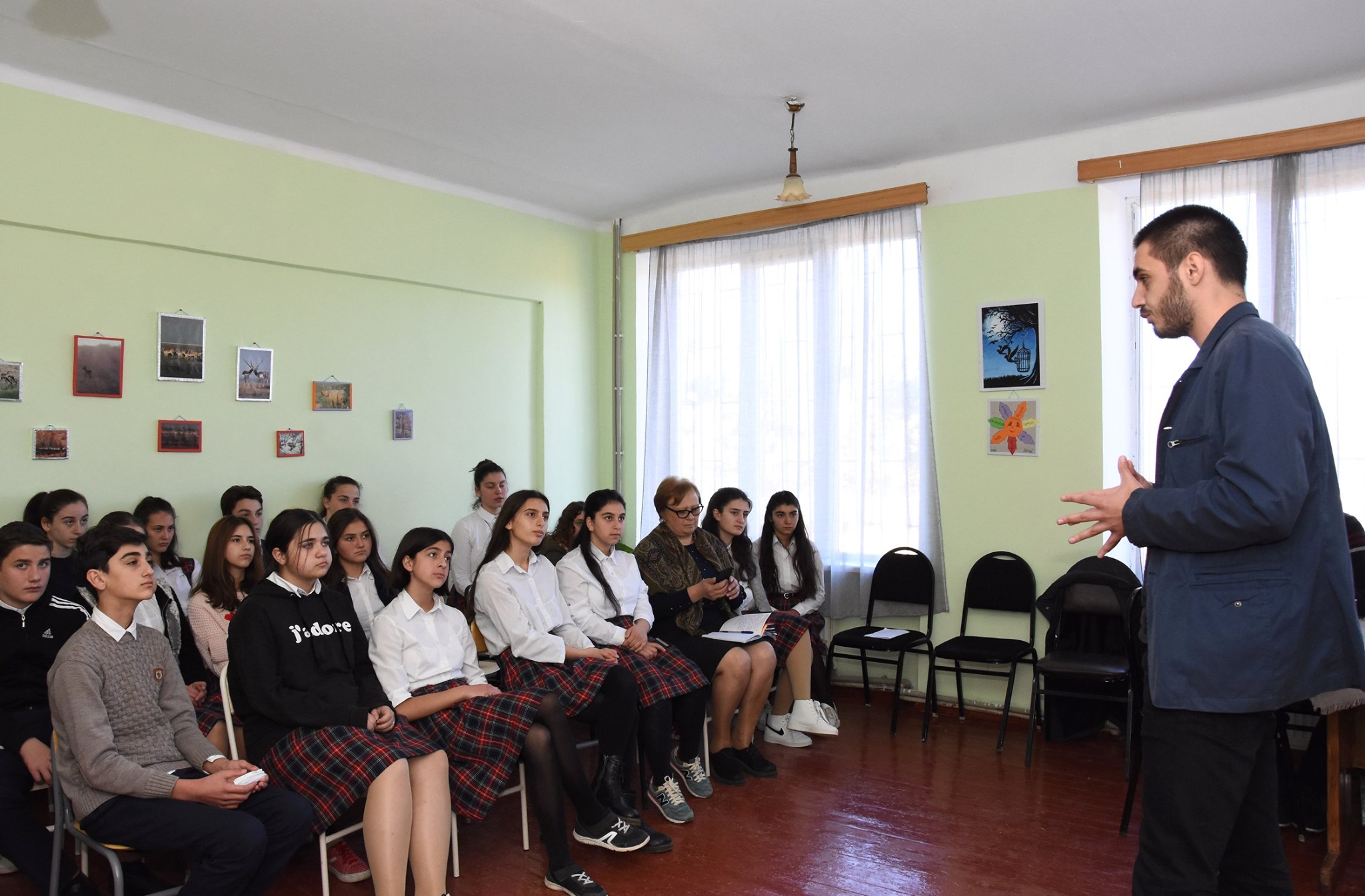 "Green Corner" was organised in the public school of the village of Galavani