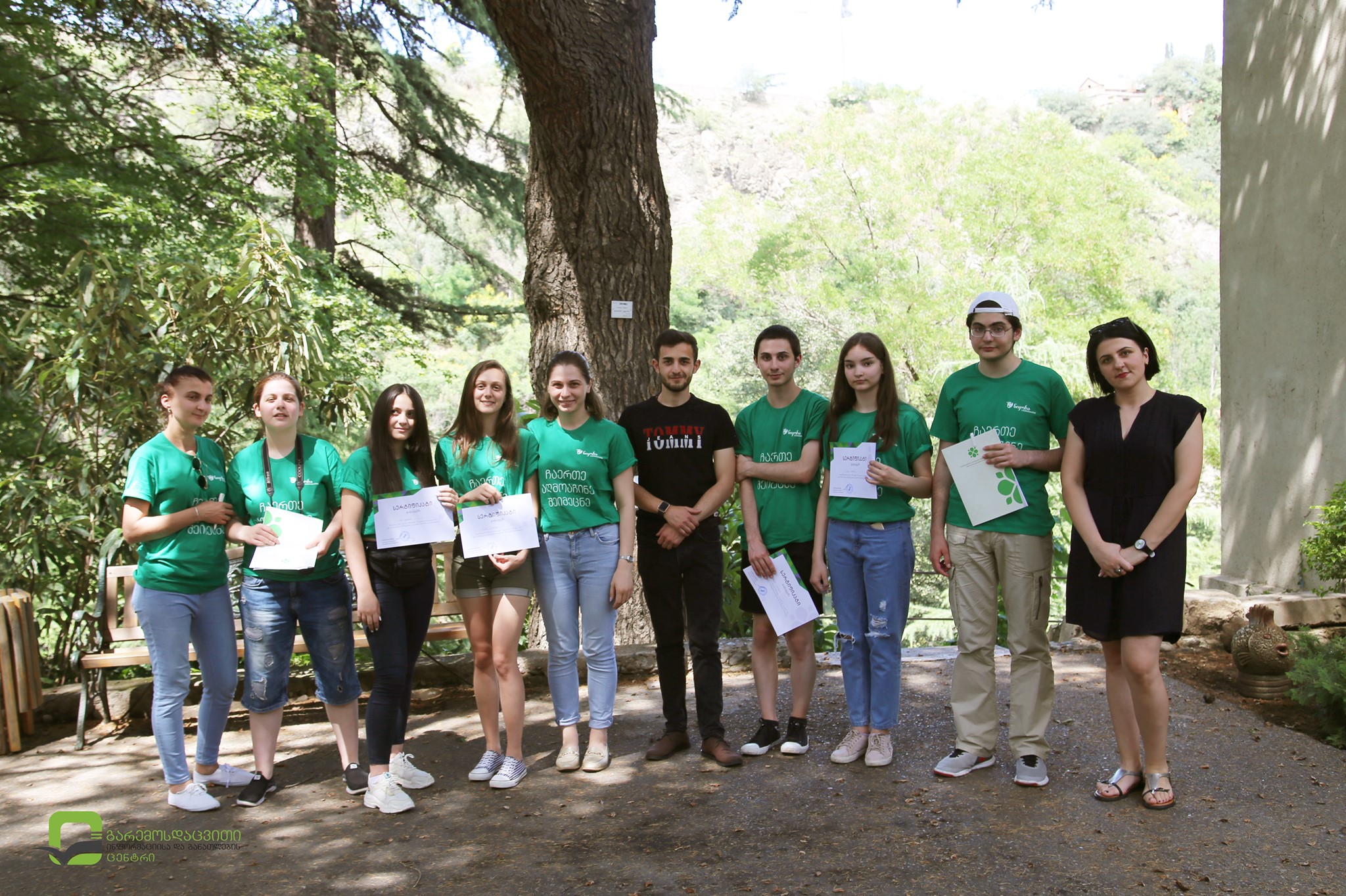 Project participants visit in the National Botanical Garden of Georgia