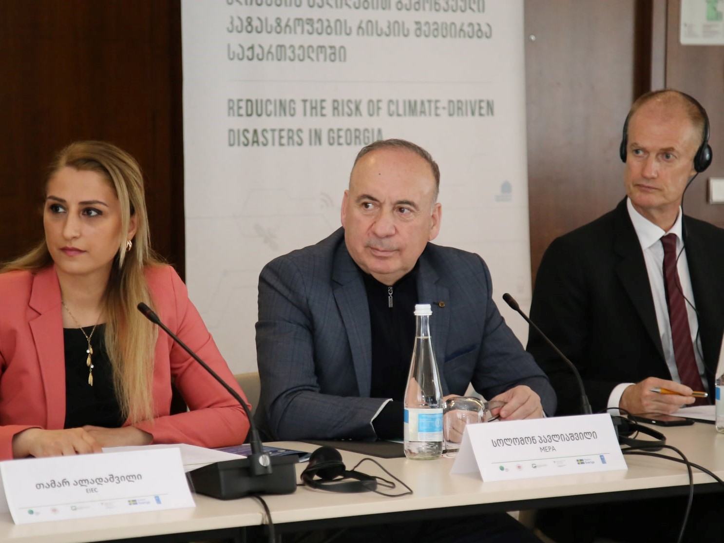 The meeting was held regarding ‘’reducing the risks of climate-driven disasters in Georgia 