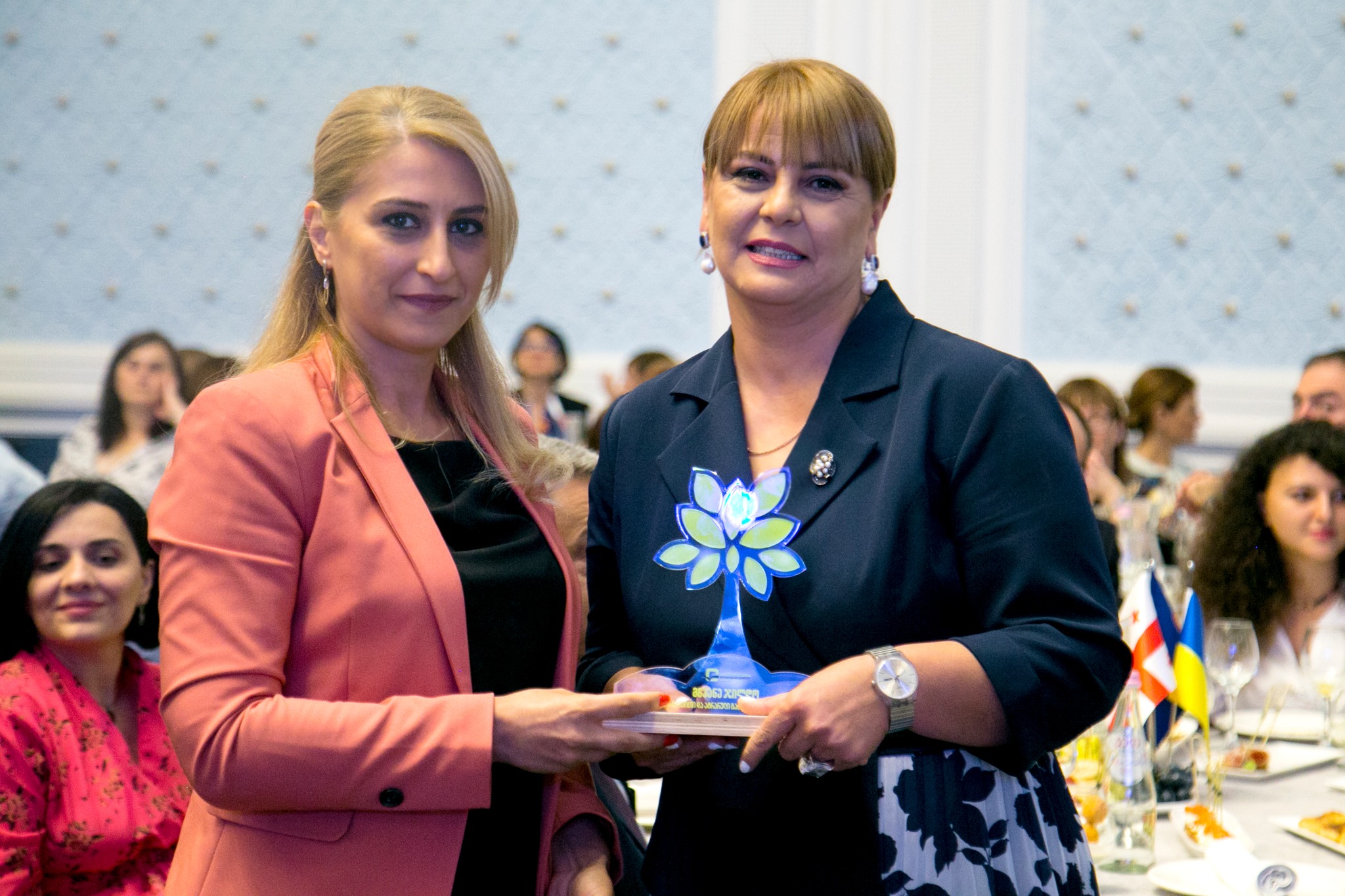 Mimoza Gholijashvili, a chosen teacher for the Ministry of Environmental Protection and Agriculture, of Georgia received the "Green Award" 