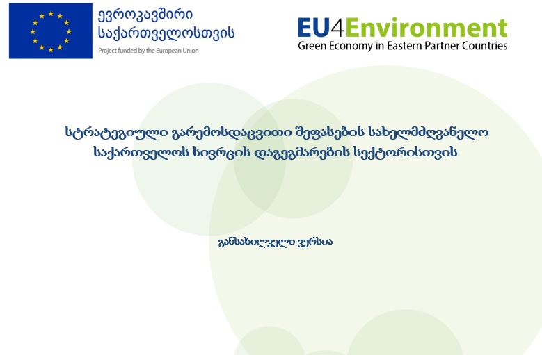 Georgia's Spatial Planning Sector's Strategic Environmental Assessment Manual 