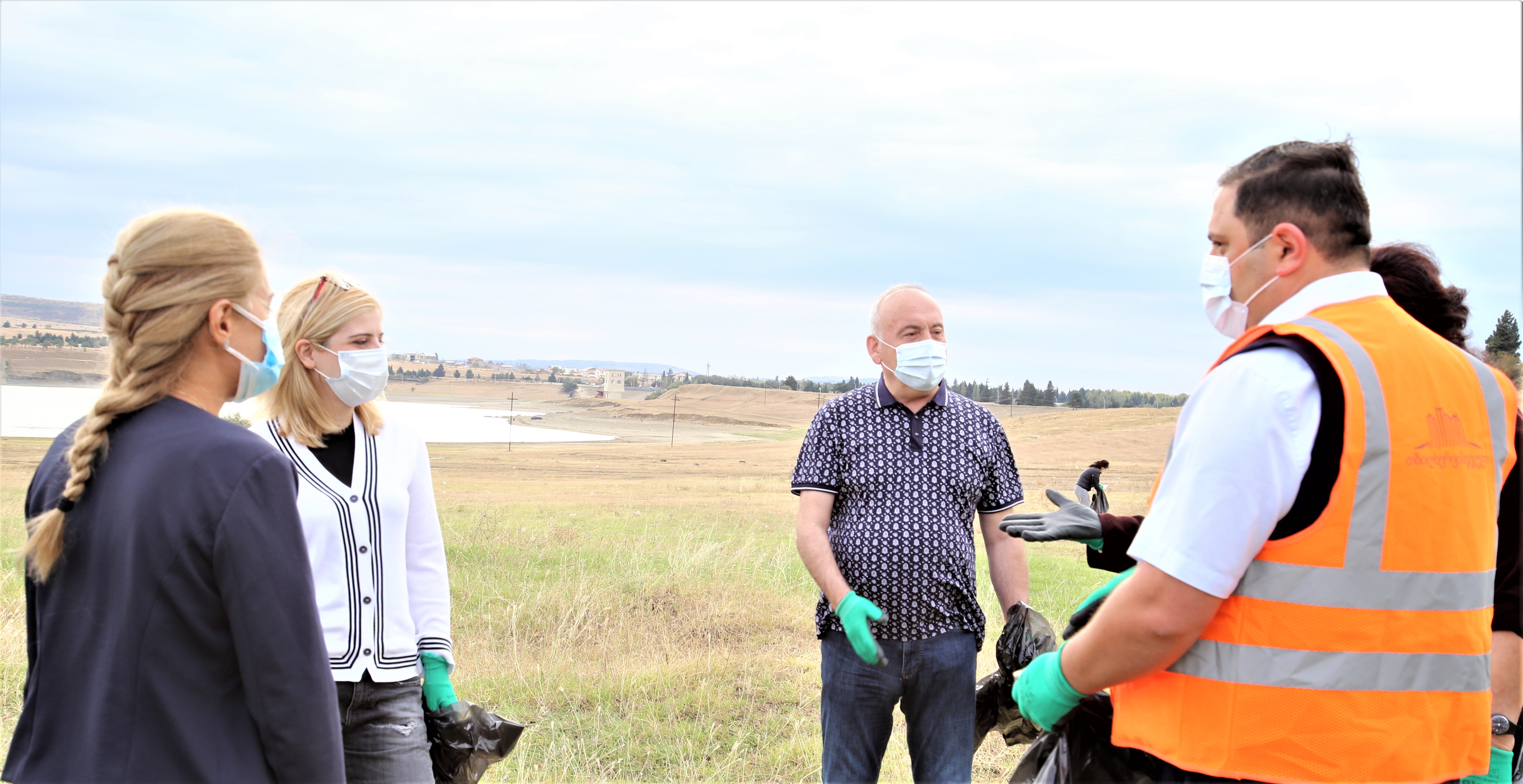 A clean-up event was held in the vicinity of the Tbilisi Sea