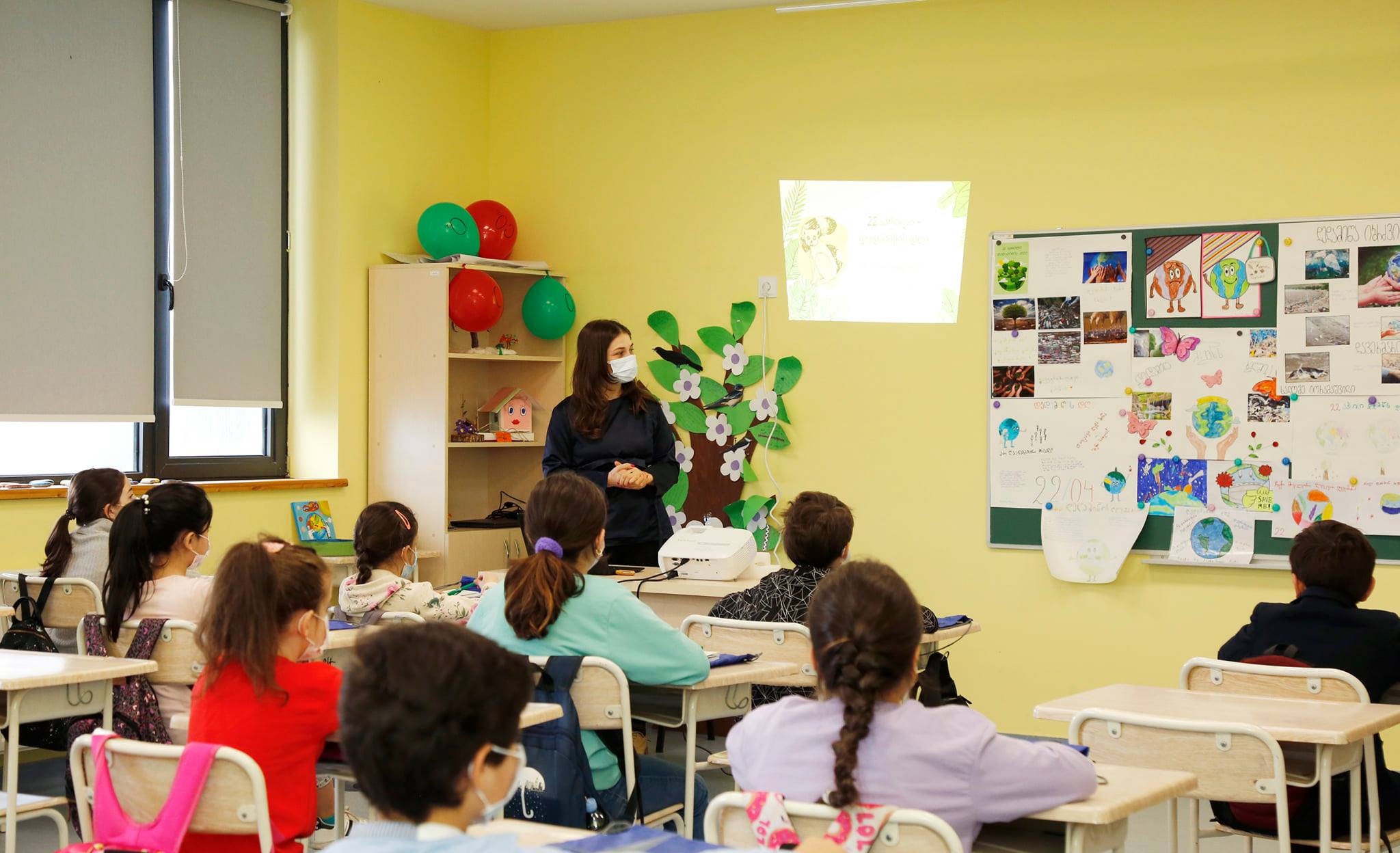 Earth Day with students 